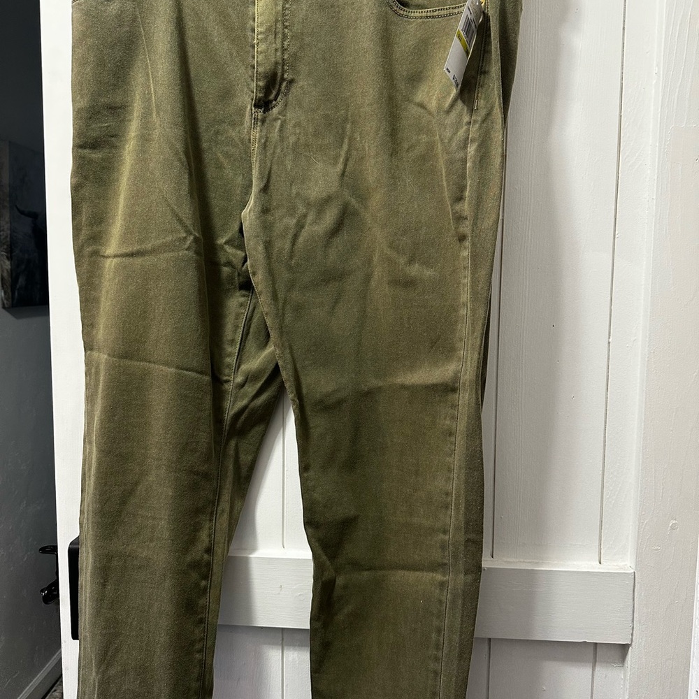 Green MK jeans.